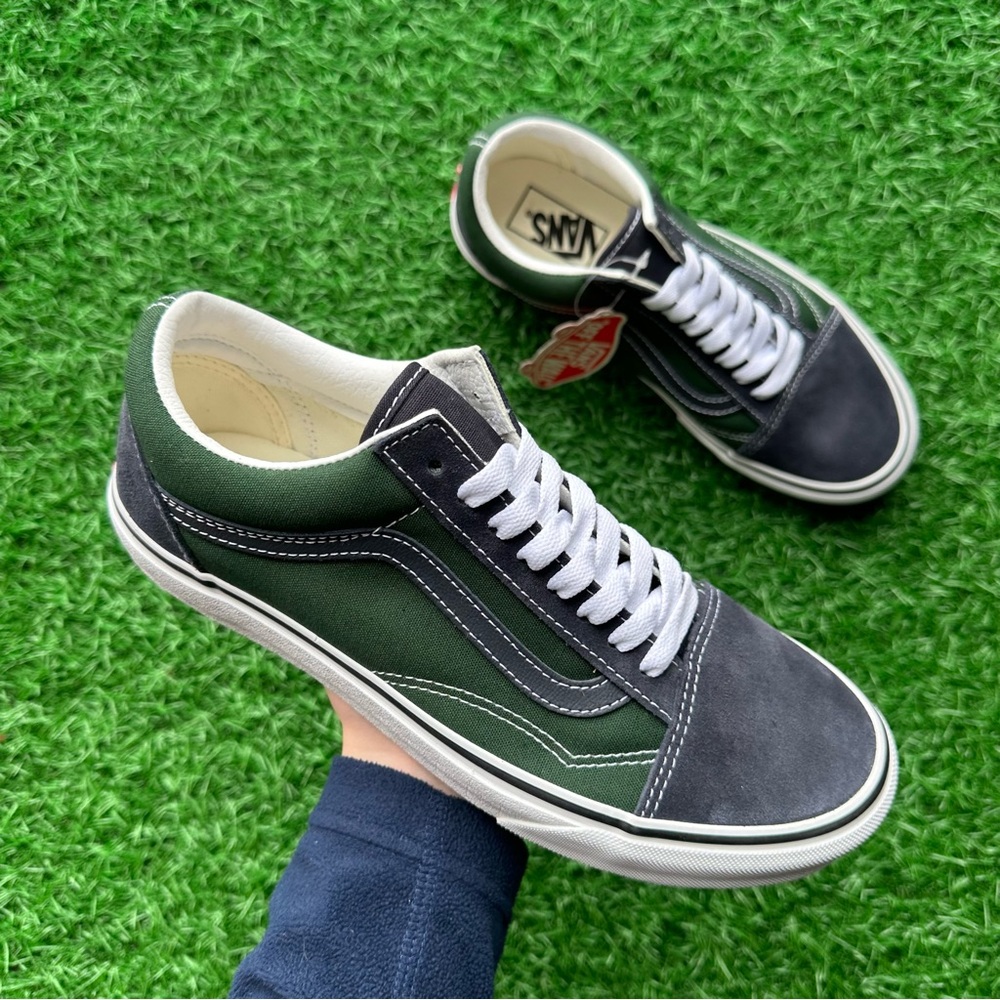 Vans Old Skool 2 Tone Navy Green - Picture 2 of 10
